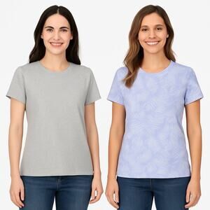 NWT Ecothreads 2-Pack Organic Cotton Short Sleeve Tees – Size Medium